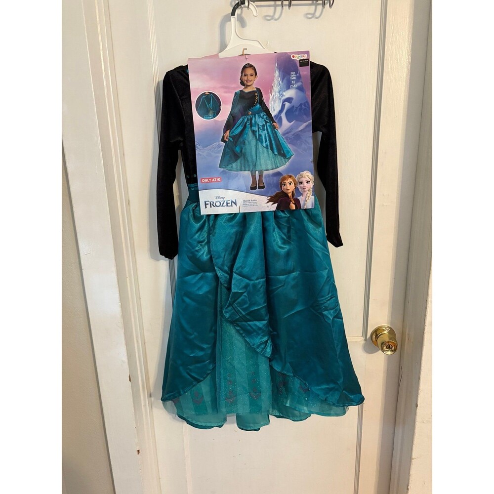 Frozen Anna Coronation Day Girls Costume Size M 7/8 NWT